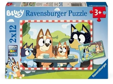 Ravensburger, Bluey, puzzle, 2-12 elementów