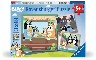 Ravensburger, Bluey, puzzle, 3-49 elementów