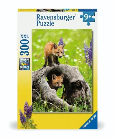 Ravensburger, Ciekawskie lisy, puzzle XXL, 300 elementów
