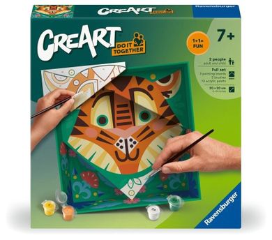 Ravensburger, CreArt, Do it together, zestaw kreatywny, Lew