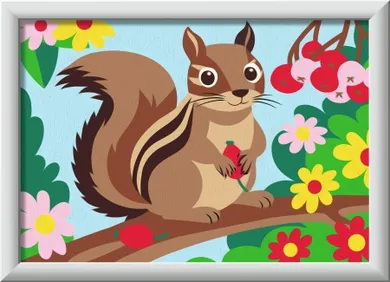 Ravensburger, CreArt for Kids, malowanie po numerach, Wiewiórka