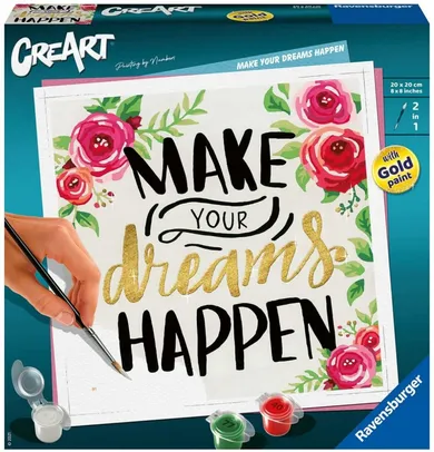 Ravensburger, CreArt, malowanie po numerach, Make Your Dreams Happen