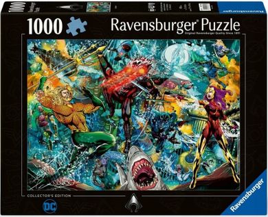 Ravensburger, DC Comics, Aquaman, puzzle, 1000 elementów