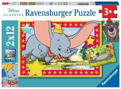Ravensburger, Disney Animals, puzzle, 2-12 elementów