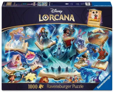 Ravensburger, Disney, Lorcana, Sapphire, puzzle, 1000 elementów