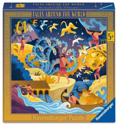 Ravensburger, Dwanaście prac Herkulesa, puzzle, 64 elementy