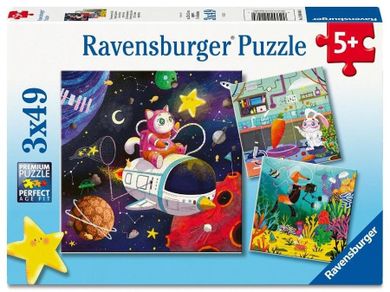 Ravensburger, Dzieci i nauka, puzzle, 3-49 elementów