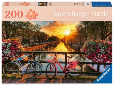 Ravensburger, Feel Well, Zachód słońca w Amsterdamie, puzzle XL, 200 elementów