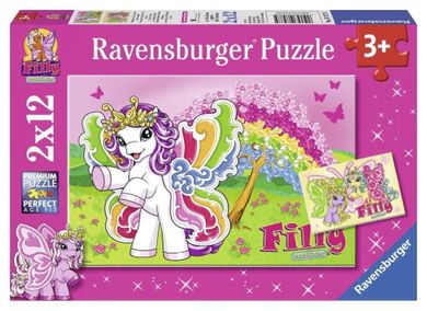 Ravensburger, Filly i przyjaciółka, puzzle, 2-12 elementów