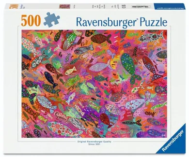 Ravensburger, Fish in Fuchsia, puzzle, 500 elementów