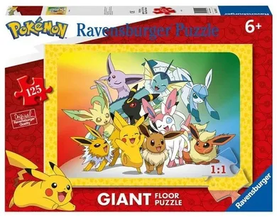 Ravensburger, Gigant, Pokemon, puzzle, 125 elementów