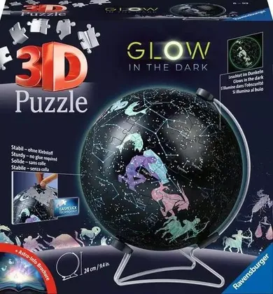 Ravensburger, Globus konstelacje, puzzle 3D, 190 elementów