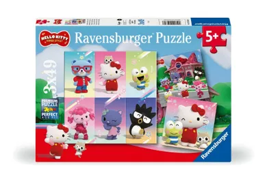 Ravensburger, Hello Kitty, puzzle, 3-49 elementów