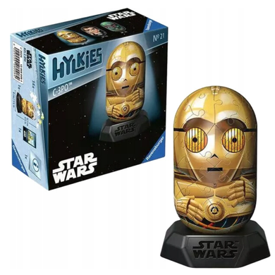 Ravensburger, Hylkies, C-3PO, puzzle 3D, 56 elementów