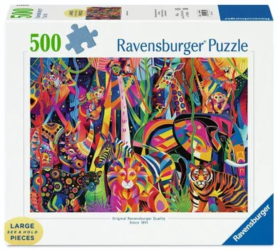 Ravensburger, Jeweled Jungle, puzzle wielkoformatowe, 500 elementów