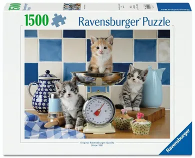Ravensburger, Koty w kuchni, puzzle 1500 elementów