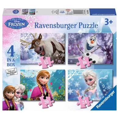 Ravensburger, Kraina Lodu, puzzle, 4w1