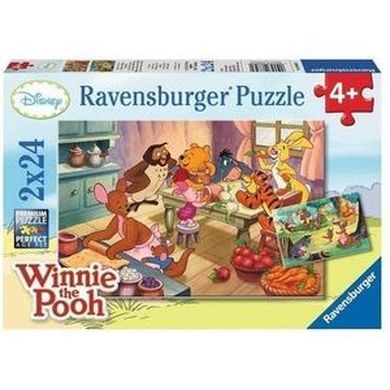 Ravensburger, Kubuś Puchatek, Świętowanie z Kubusiem, puzzle, 2-24 elementy