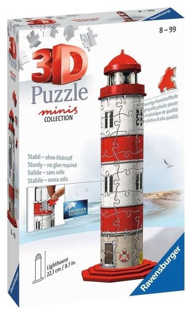 Ravensburger, Latarnia morska, puzzle 3D, 54 elementy