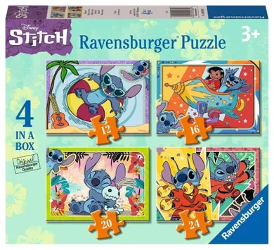 Ravensburger, Lilo i Stitch, puzzle 2D, 4w1