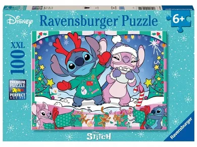 Ravensburger, Lilo i Stitch, Święta, puzzle, 100 elementów