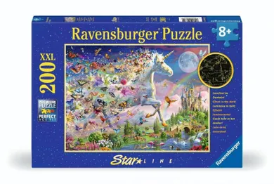 Ravensburger, Magical Butterfly Unicorn, puzzle XXL, 200 elementów