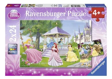 Ravensburger, Magiczne księżniczki Disneya, puzzle, 2-24 elementy
