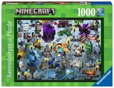 Ravensburger, Minecraft Challenge, puzzle, 1000 elementów