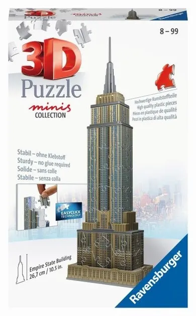 Ravensburger, Mini budowle, Empire State Building, puzzle 3D