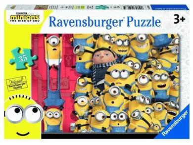 Ravensburger, Minionki 2, puzzle dla dzieci 2D, 35 elementów
