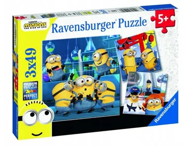 Ravensburger, Minionki, puzzle, 3-49 elementów
