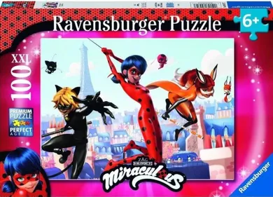 Ravensburger, Miraculous, puzzle XXL, 100 elementów