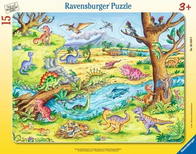Ravensburger, Młode dinozaury, Co tu pasuje? puzzle, 15 elementów