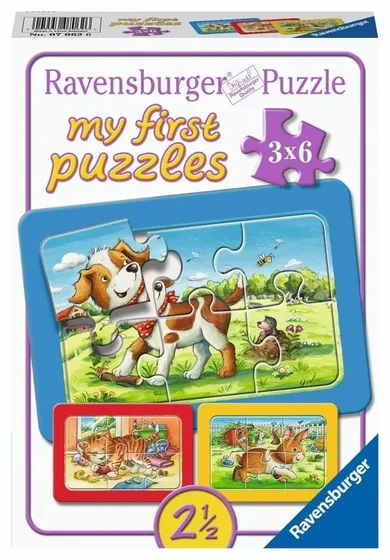 Ravensburger, Moi zwierzęcy przyjaciele, puzzle, 3-6