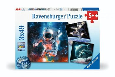 Ravensburger, Outer Space, puzzle, 3-49 elementów