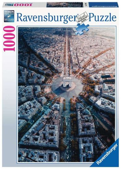 Ravensburger, Paryż z lotu ptaka, puzzle, 1000 elementów