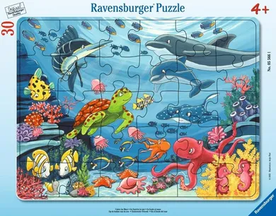 Ravensburger, Podwodni przyjaciele, puzzle w ramce, 30 elementów