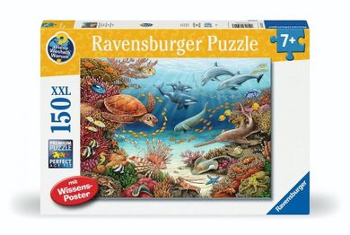 Ravensburger, Podwodny świat, puzzle XXL, 150 elementów