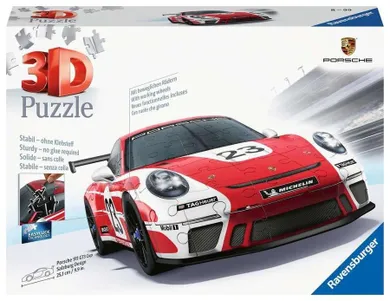 Ravensburger, Pojazdy: Porsche 911 Salzburg Design, puzzle 3D, 152 elementy