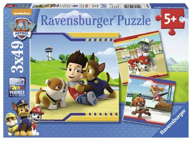 Ravensburger, Psi Patrol, Najlepsi przyjaciele, puzzle 3w1, 147 elementów