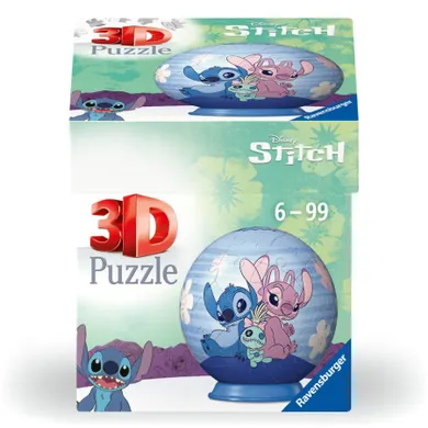 Ravensburger, Stitch, Kula, puzzle 3D, 55 elementów