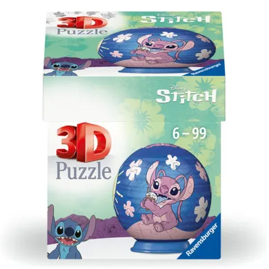 Ravensburger, Stitch, Kula, puzzle 3D, 55 elementów