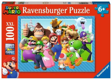 Ravensburger, Super Mario Let's Go!, puzzle XXL, 100 elementów