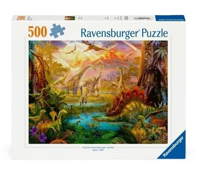Ravensburger, Świat dinozaurów, puzzle, 500 elementów