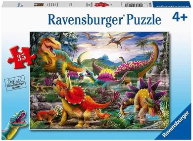 Ravensburger, T-rex, puzzle, 35 elementów