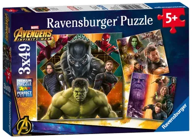Ravensburger, The Avengers, puzzle, 3-49 elementów