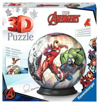 Ravensburger, The Avengers, puzzle 3D, 72 elementy