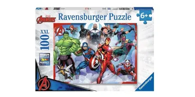 Ravensburger, The Avengers, Zgromadzenie, puzzle rysunkowe XXL, 100 elementów