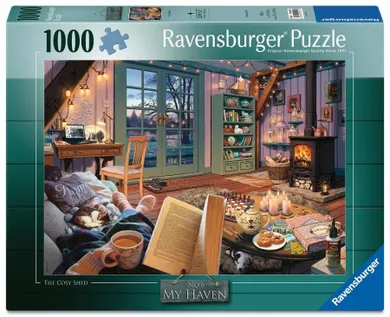 Ravensburger, The Cosy Shed, puzzle, 1000 elementów