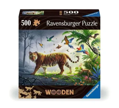Ravensburger, Tygrys, puzzle drewniane, 500 elementów
